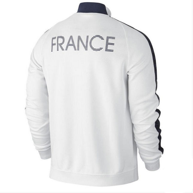 France 2015-2016 N98 Jacket White - Click Image to Close